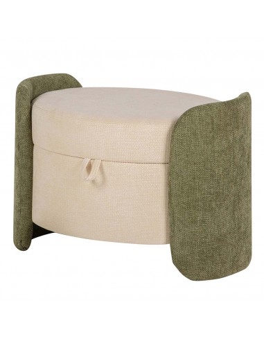 Banqueta con almacenaje beige y verde... Banqueta con almacenaje beige y verde...