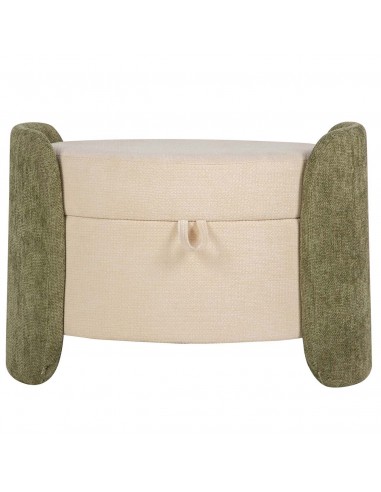 Banqueta con almacenaje beige y verde... Banqueta con almacenaje beige y verde...