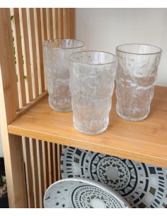 Set 3 vasos relieve 305ml...