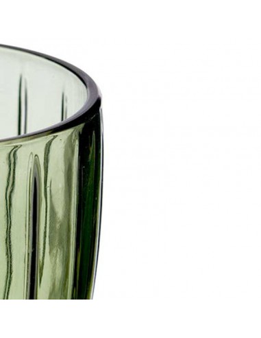 Vaso cristal verde rayas 440ml Burman Vaso cristal verde rayas 440ml Burman