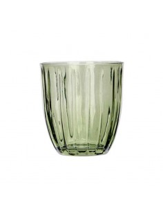 Vaso cristal verde rayas... 2
