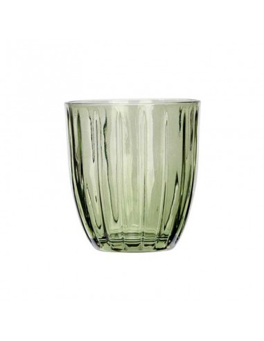 Vaso cristal verde rayas 300ml Burman Vaso cristal verde rayas 300ml Burman