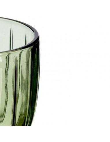 Vaso cristal verde rayas 300ml Burman Vaso cristal verde rayas 300ml Burman