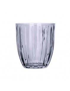 Vaso cristal azul rayas... 2