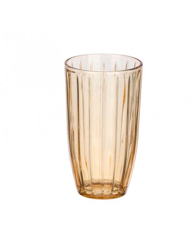 Vaso cristal ámbar rayas 440ml Burman Vaso cristal ámbar rayas 440ml Burman