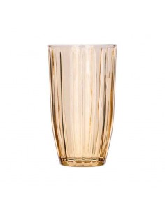 Vaso cristal ámbar rayas... 2