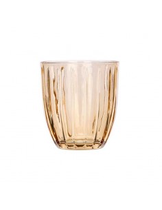 Vaso cristal ámbar rayas... 2
