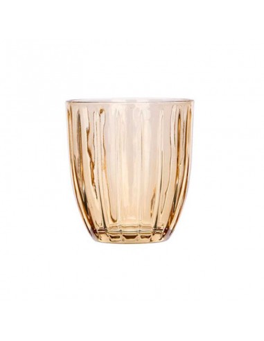 Vaso cristal ámbar rayas 300ml Burman Vaso cristal ámbar rayas 300ml Burman