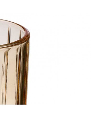Vaso cristal ámbar rayas 300ml Burman Vaso cristal ámbar rayas 300ml Burman
