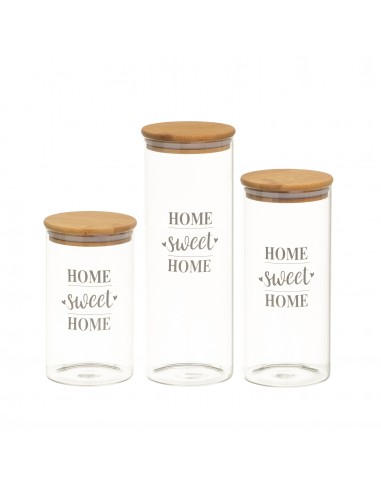 Tarro borosilicato redondo tapa bambú... Tarro borosilicato redondo tapa bambú...