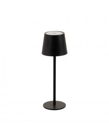 Lámpara de mesa metal negro led Uxía