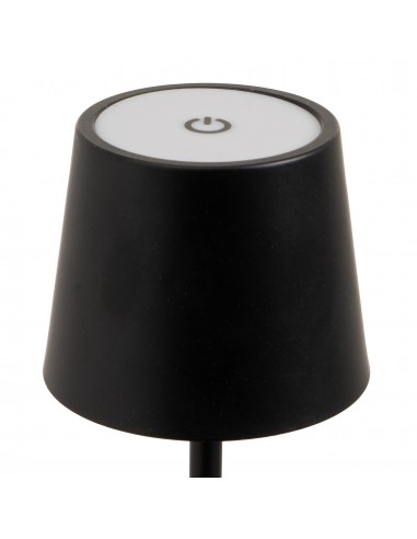 Lámpara de mesa metal negro led Uxía