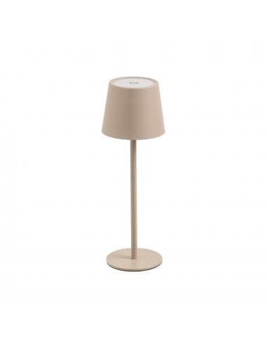 Lámpara de mesa metal beige led Uxía
