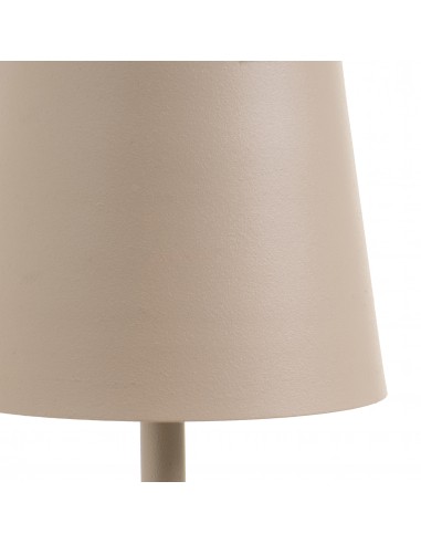 Lámpara de mesa metal beige led Uxía