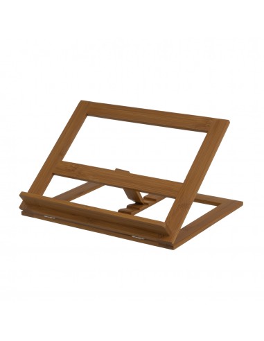 Atril de lectura bambú efecto nogal Atril de lectura bambú efecto nogal