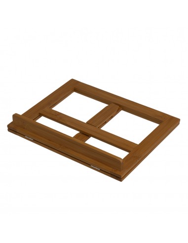 Atril de lectura bambú efecto nogal Atril de lectura bambú efecto nogal