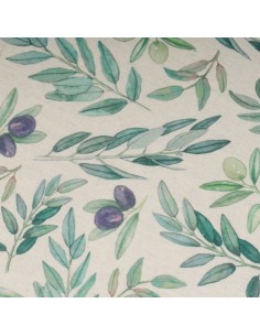 Camino de mesa ramas olivo... 2