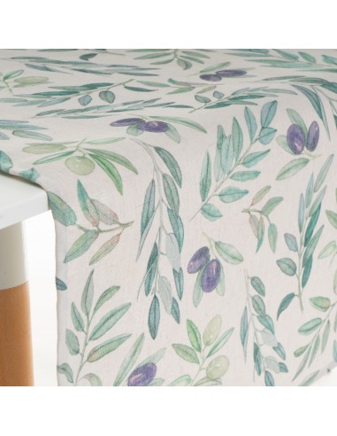 Camino de mesa ramas olivo 160x60cm... Camino de mesa ramas olivo 160x60cm...