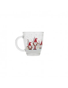 Taza cristal 350ml Gnomos...