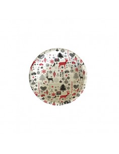 Bol navideño 21cm Snow