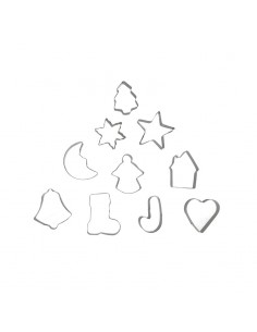 Set 10 moldes para galletas...