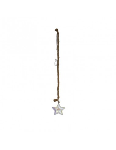 Colgante estrella 24 led con cuerda Colgante estrella 24 led con cuerda