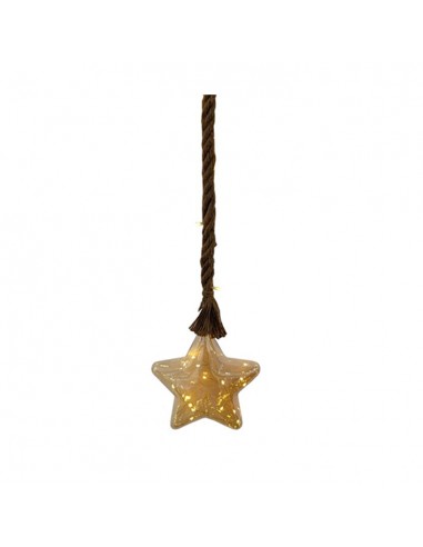Colgante estrella 19 led con cuerda Colgante estrella 19 led con cuerda