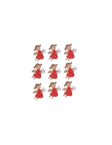 Set 10 ángeles con pegatina doble cara Set 10 ángeles con pegatina doble cara