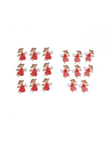 Set 10 ángeles con pegatina doble cara Set 10 ángeles con pegatina doble cara