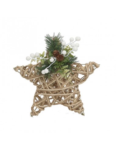 Estrella de Navidad rústica 40 luces... Estrella de Navidad rústica 40 luces...