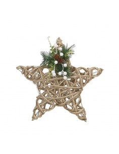 Estrella de Navidad rústica...