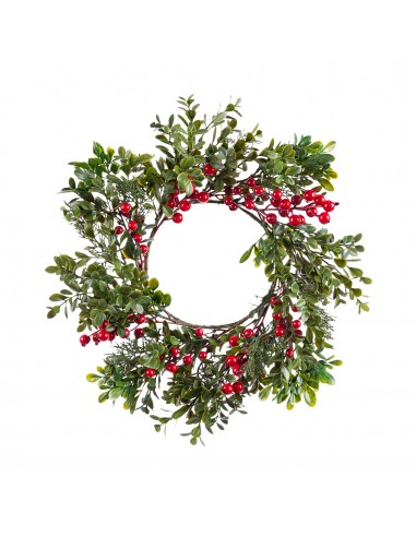 Corona navideña de acebo Corona navideña de acebo