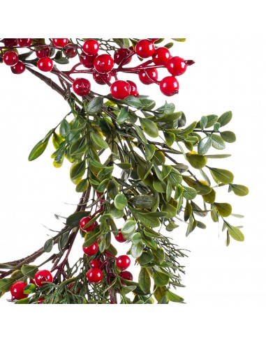 Corona navideña de acebo Corona navideña de acebo