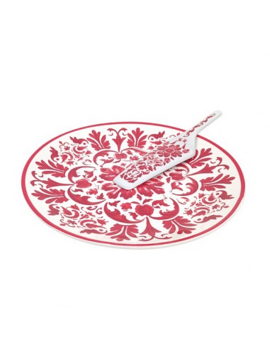 Plato con paleta cerámica flores...