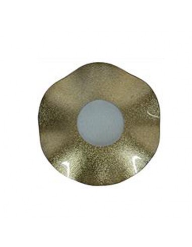 Centro de mesa cristal dorado...