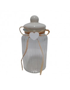 Bote de cristal tapa...