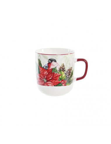 Taza porcelana pájaro 400ml Navidad