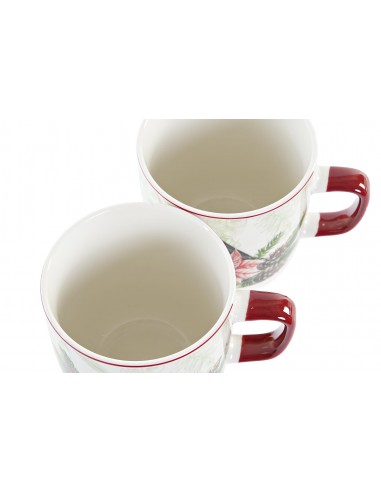 Taza porcelana pájaro 400ml Navidad