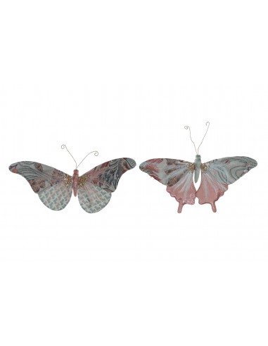Figura decorativa mariposa con pinza