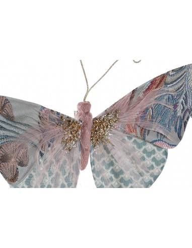 Figura decorativa mariposa con pinza
