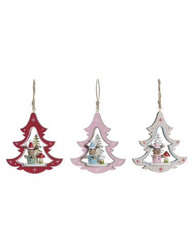 Colgante madera árbol de Navidad