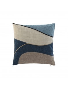 Cojín azul y beige 45cm Buit