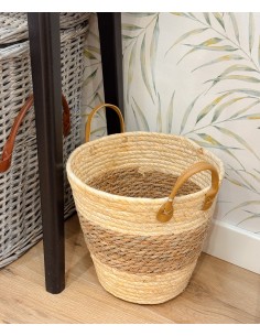 Cesta fibra con asas 27cm...