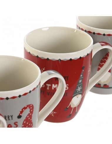 Taza porcelana navideña gnomo 340ml
