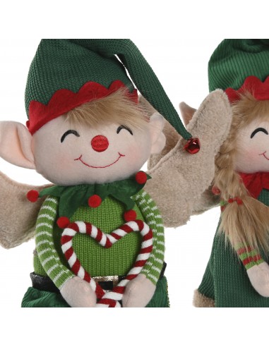 Figura decorativa muñeco elfo navideño