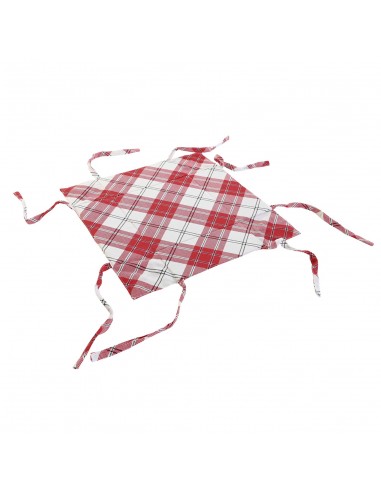 Cesta algodón con lazos navideña