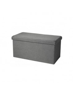 Puf almacenaje doble gris...