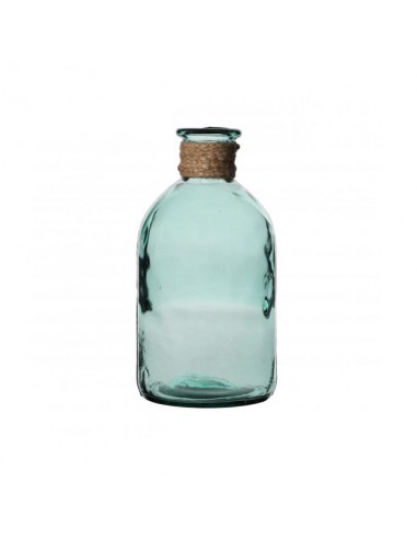 Jarrón con cuerda de yute 20cm Roilo