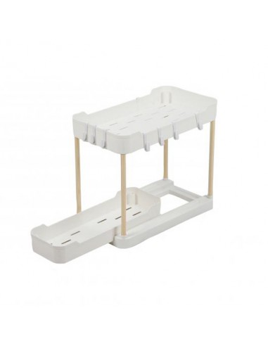 Estanteria blanca 2 niveles cajón...