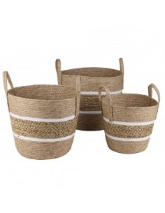 Cesta de fibra con asas Lyra